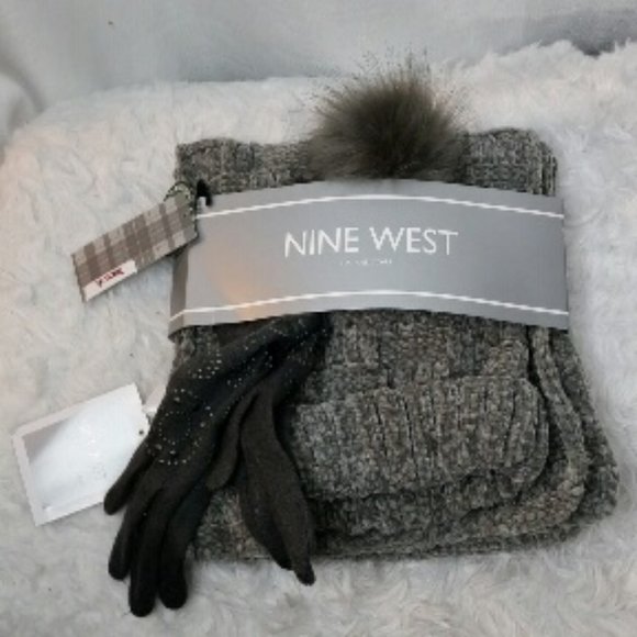 hat and scarf and glove set
